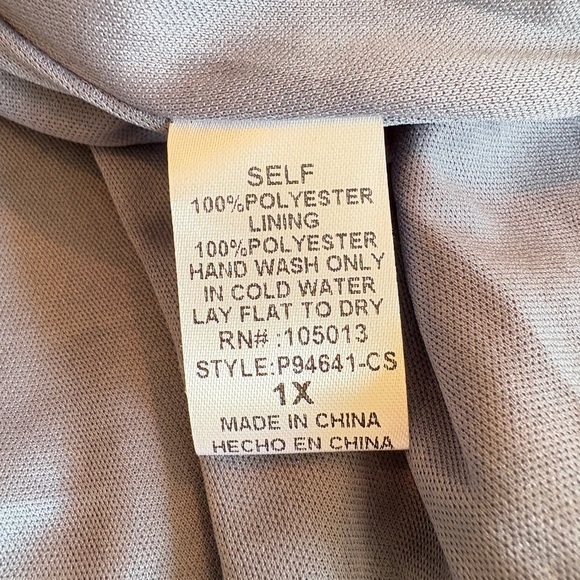 SAVANNA JANE Blue Cottagecore Romantic Embroidered Long Sleeve Dress Size 1X - Picture 15 of 15